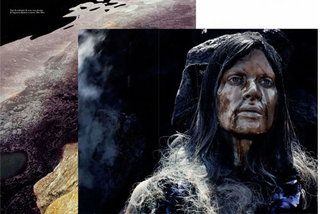 Illustration for article titled Vogue Italia's Awful Oil Spill Fashion Shoot